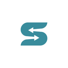s logos s direction right and left symbol design, graphic, minimalist.logo