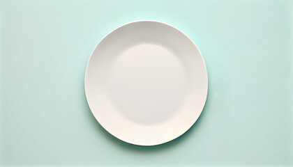 empty plate, diet concept, generated ai, plate with fork and knife, 