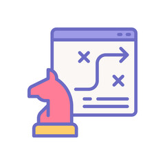 strategy icon for your website design, logo, app, UI. 