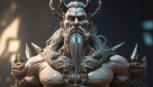 Svarog, the creator of the world, was a wise and powerful deity, revered for his knowledge and strength. AI generation.