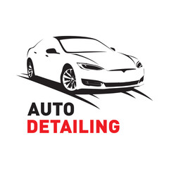 Obraz premium Vector logo for detailing car and tuning