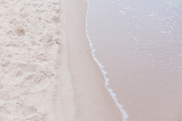 White sand of the Baltic Sea.