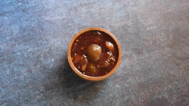Indian traditional sweet lime pickle
