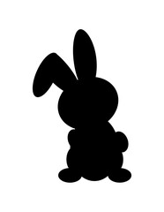  Easter bunnies silhouette .