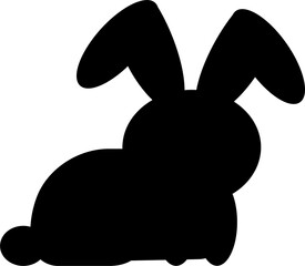  Easter bunnies silhouette .