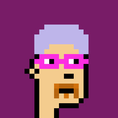 Retro Pixelated Man with generative AI