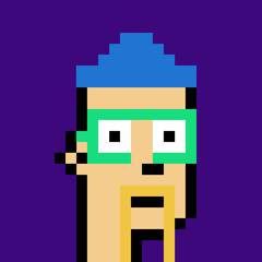 Pixel Art man with generative AI