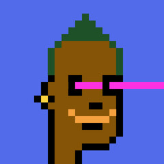 Obraz premium People Avatar in Pixel Art with generative AI