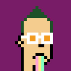 Male Avatar in Pixel Art with generative AI