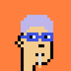 Male Avatar in Pixel Art with generative AI