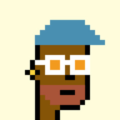 Illustration of avatar man with generative AI