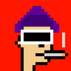 Illustration of avatar man with generative AI