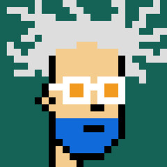 Illustration of avatar man with generative AI