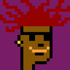 Fototapeta premium Pixelated Male Character with generative AI