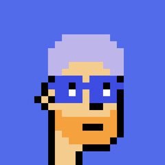 Pixelated Male Character with generative AI