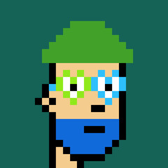 Pixelated people avatar with generative AI