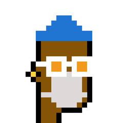 Obraz premium Pixelated people avatar with generative AI