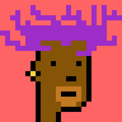 Male character in pixel art style with generative AI