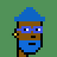 Fototapeta premium Cartoonish Pixelated Man with generative AI