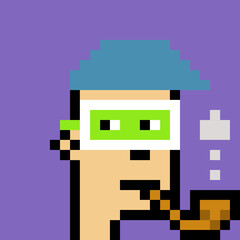 Vintage Pixel Character with generative AI