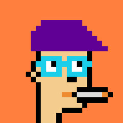 Vintage Pixel Character with generative AI