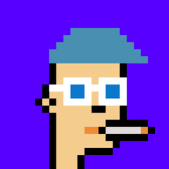 Vintage Pixel Character with generative AI
