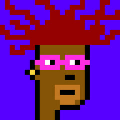 Fototapeta premium Vintage Pixel Character with generative AI