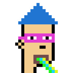 Pixel Art man with generative AI