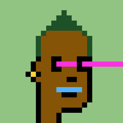 Obraz premium Pixel Art Style Male Avatar with generative AI