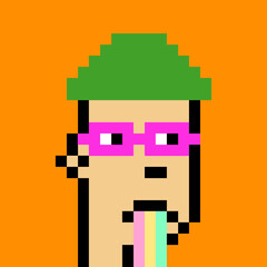 Pixel Art Style Male Avatar with generative AI