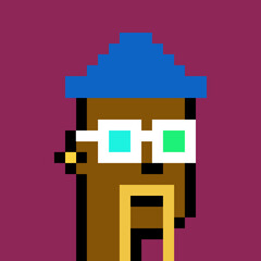 Obraz premium Pixel Art Style Male Avatar with generative AI