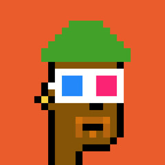 Pixel Art Style Male Avatar with generative AI
