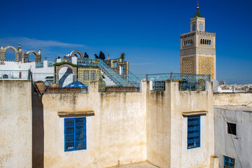 Terrasse dans la médina de Tunis