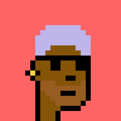 Pixel Art Style Male Avatar with generative AI