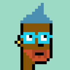 Male Avatar in Pixel Art with generative AI