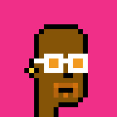 Illustration of avatar man with generative AI