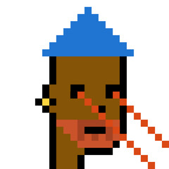 Illustration of avatar man with generative AI