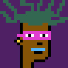 Obraz premium Pixelated Male Character with generative AI
