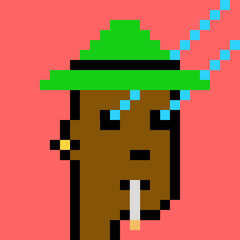 Pixelated Male Character with generative AI