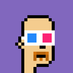 Pixelated Male Character with generative AI