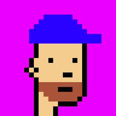 Pixelated Male Character with generative AI
