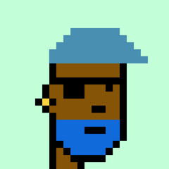 Pixelated Male Character with generative AI