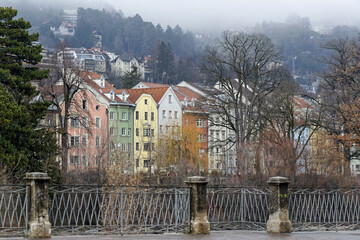 Jour d'hiver dans une ville autrichienne