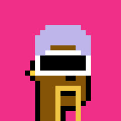 Pixelated people avatar with generative AI