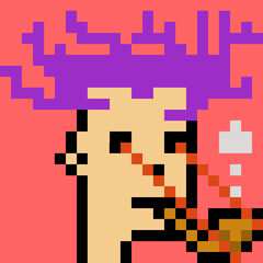 Pixelated people avatar with generative AI