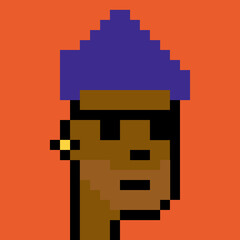 Pixelated people avatar with generative AI