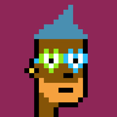 Pixelated people avatar with generative AI