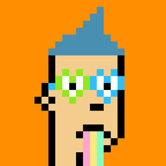 Pixelated people avatar with generative AI