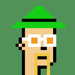 Male character in pixel art style with generative AI