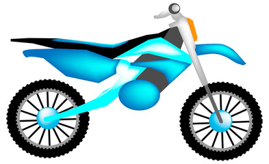 Sport Bike or Sport Motorcycle in Blue Color.